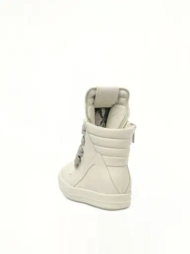 Rick Owens Jumbolace Geobasket in Milk/milk/milk White | Thumbnail 2 Rick Owens Jumbolace Geobasket in Milk/milk/milk White | Thumbnail 2