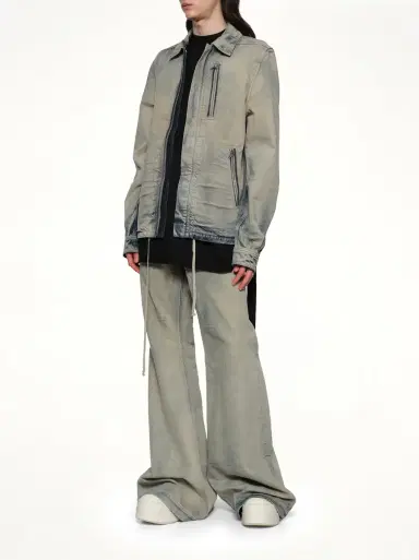 RICK OWENS DRKSHDW Bolan Bootcut in Mineral Pearl Peral | Thumbnail 4