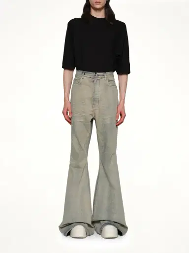 RICK OWENS DRKSHDW Bolan Bootcut in Mineral Pearl Peral | Thumbnail 7