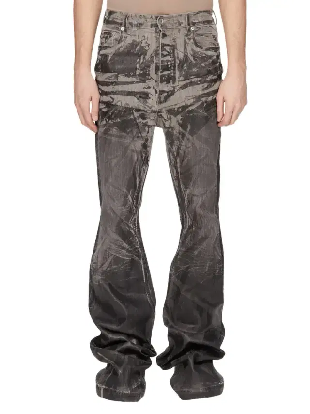 RICK OWENS DRKSHDW Bolan Bootcut Washed Foil