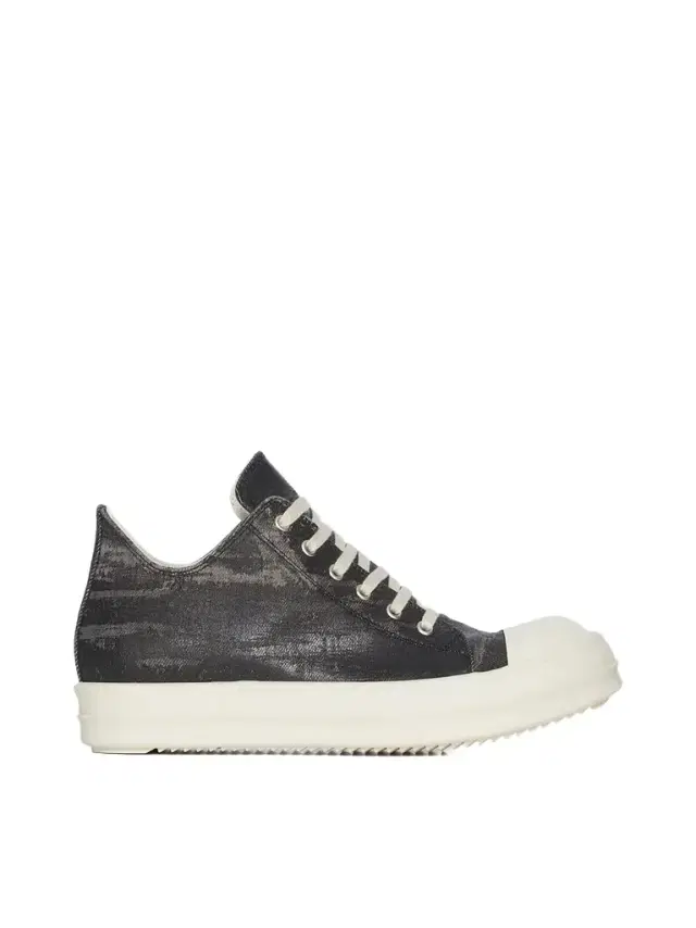 RICK OWENS DRKSHDW Low Sneaks in Black Washed