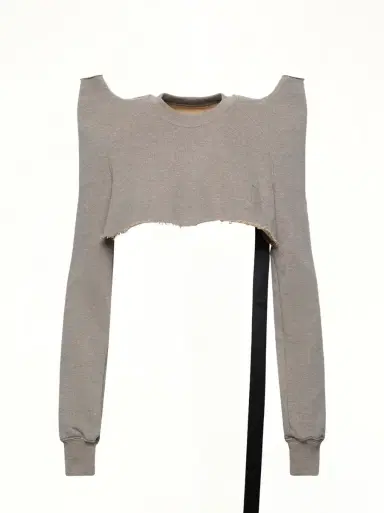 RICK OWENS DRKSHDW Cropped Tecsweat | Thumbnail 3 RICK OWENS DRKSHDW Cropped Tecsweat | Thumbnail 3