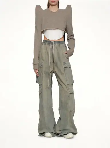 RICK OWENS DRKSHDW Cropped Tecsweat | Thumbnail 4 RICK OWENS DRKSHDW Cropped Tecsweat | Thumbnail 4