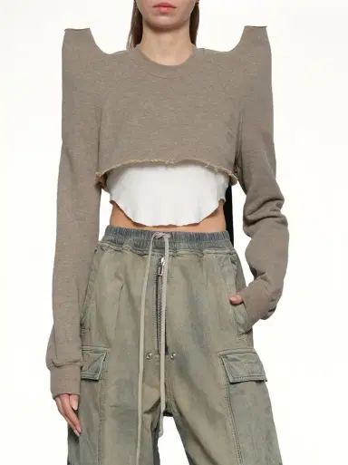 RICK OWENS DRKSHDW Cropped Tecsweat | Thumbnail 6 RICK OWENS DRKSHDW Cropped Tecsweat | Thumbnail 6