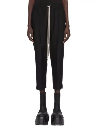 Rick Owens Drawstring Astaires Cropped | Thumbnail 1 Rick Owens Drawstring Astaires Cropped | Thumbnail 1