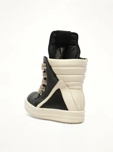 Rick Owens Jumbolace Geobasket in Black/milk/milk | Thumbnail 2 Rick Owens Jumbolace Geobasket in Black/milk/milk | Thumbnail 2