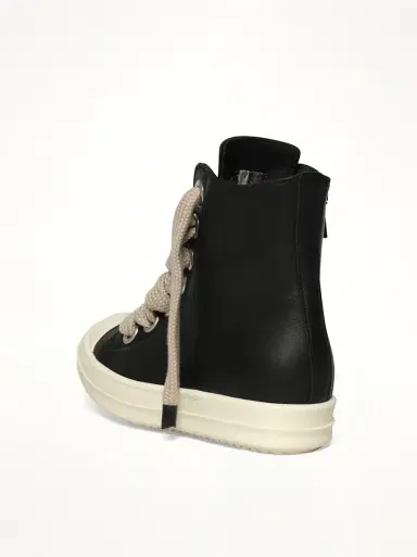 Rick Owens Jumbolace Sneaks in Black/milk/milk | Thumbnail 2 Rick Owens Jumbolace Sneaks in Black/milk/milk | Thumbnail 2