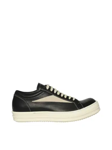 Rick Owens Vintage Sneaks in Black/milk/milk | Thumbnail 1