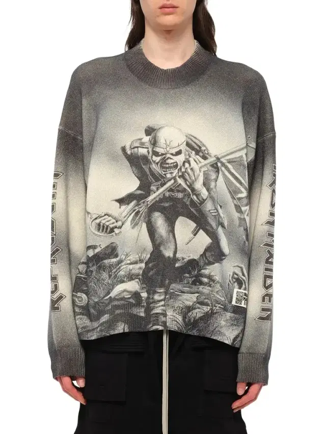 Represent Iron Maiden Trooper Knit Sweater