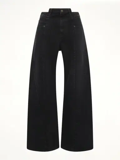 Maison Margiela Cut Out Waistband Relaxed Fit Denim Jeans | Thumbnail 3