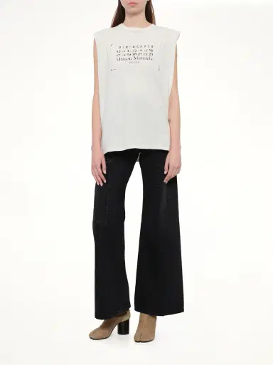 Maison Margiela Cut Out Waistband Relaxed Fit Denim Jeans | Thumbnail 4