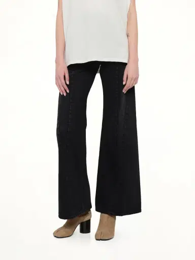 Maison Margiela Cut Out Waistband Relaxed Fit Denim Jeans | Thumbnail 6