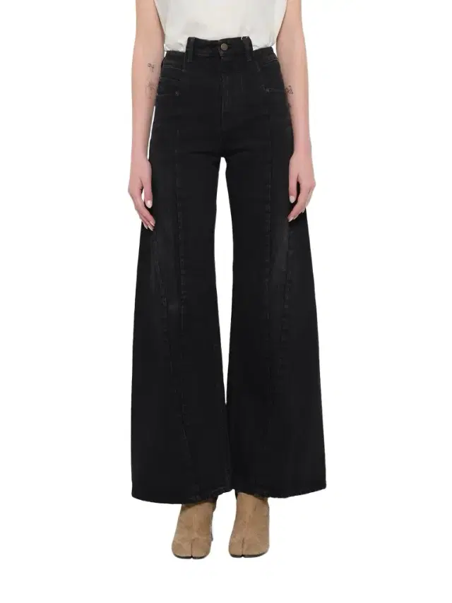 Maison Margiela Cut Out Waistband Relaxed Fit Denim Jeans