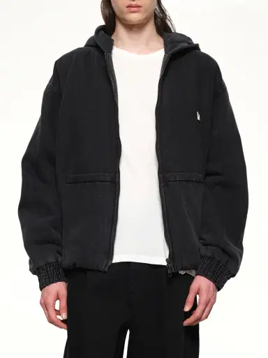 WOOYOUNGMI Dyed Denim Hoodie | Thumbnail 6 WOOYOUNGMI Dyed Denim Hoodie | Thumbnail 6