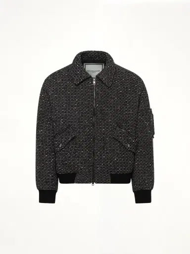 WOOYOUNGMI Tweed Bomber Jacket | Thumbnail 3