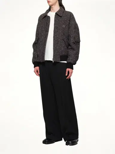 WOOYOUNGMI Tweed Bomber Jacket | Thumbnail 4