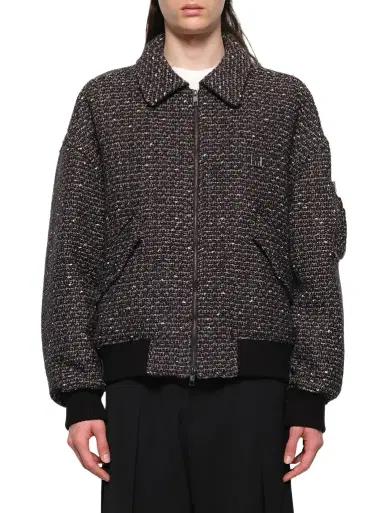 WOOYOUNGMI Tweed Bomber Jacket | Thumbnail 1