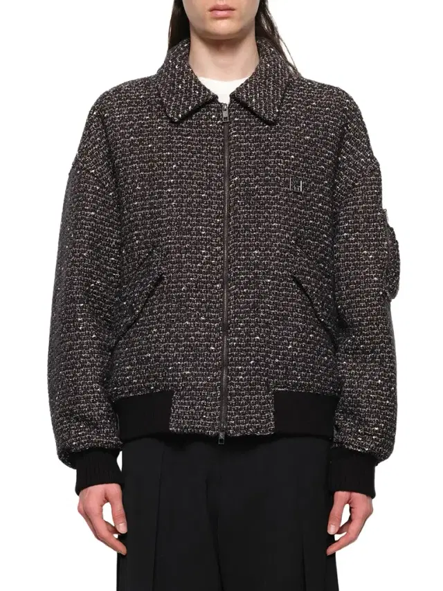 WOOYOUNGMI Tweed Bomber Jacket