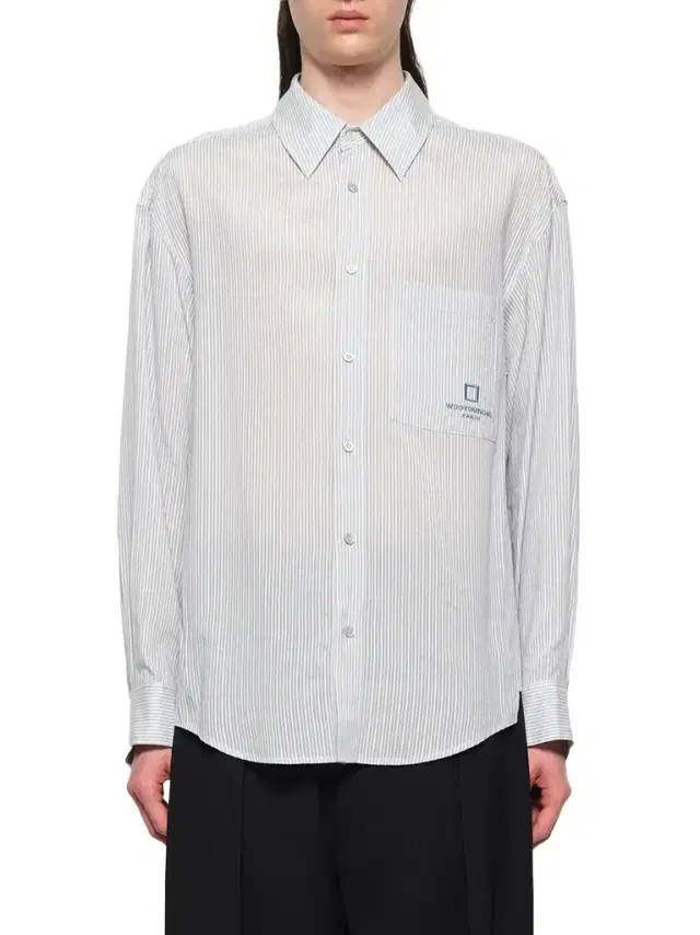 WOOYOUNGMI Stripe Button Up Shirt