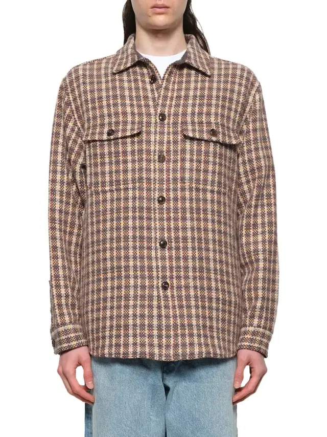vowels Double Pocket Shirt Jacket