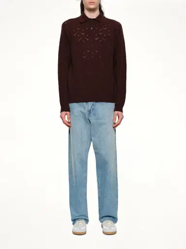 vowels Eyelet Polo | Thumbnail 7 vowels Eyelet Polo | Thumbnail 7