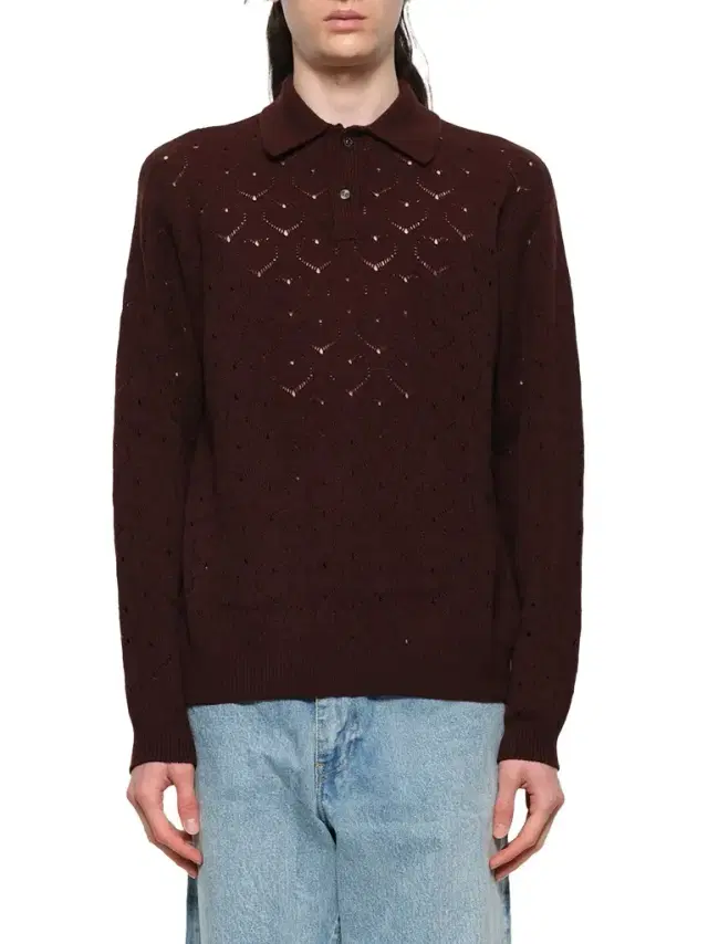 vowels Eyelet Polo