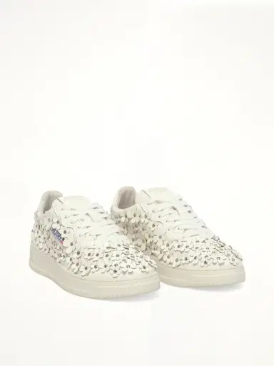 Autry Medalist Low Patent Flower Sneaker | Thumbnail 3 Autry Medalist Low Patent Flower Sneaker | Thumbnail 3