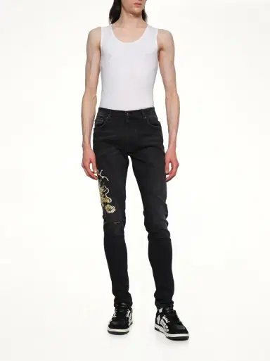 AMIRI Amiri Dragon Repair Slim Jean | Thumbnail 4 AMIRI Amiri Dragon Repair Slim Jean | Thumbnail 4