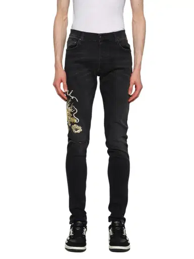 AMIRI Amiri Dragon Repair Slim Jean | Thumbnail 1 AMIRI Amiri Dragon Repair Slim Jean | Thumbnail 1