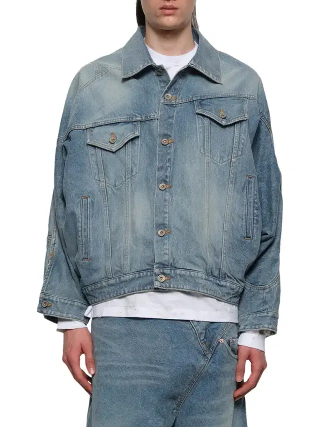 DOUBLET Distorted Cutting Denim Jacket