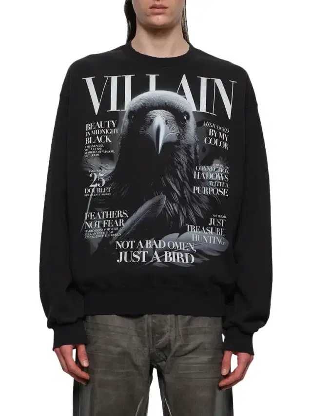 DOUBLET Villain Cover Print Sweat Shirt