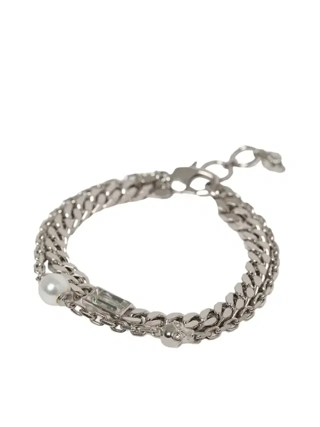 Alexander McQueen Skull & Pearl Bracelet