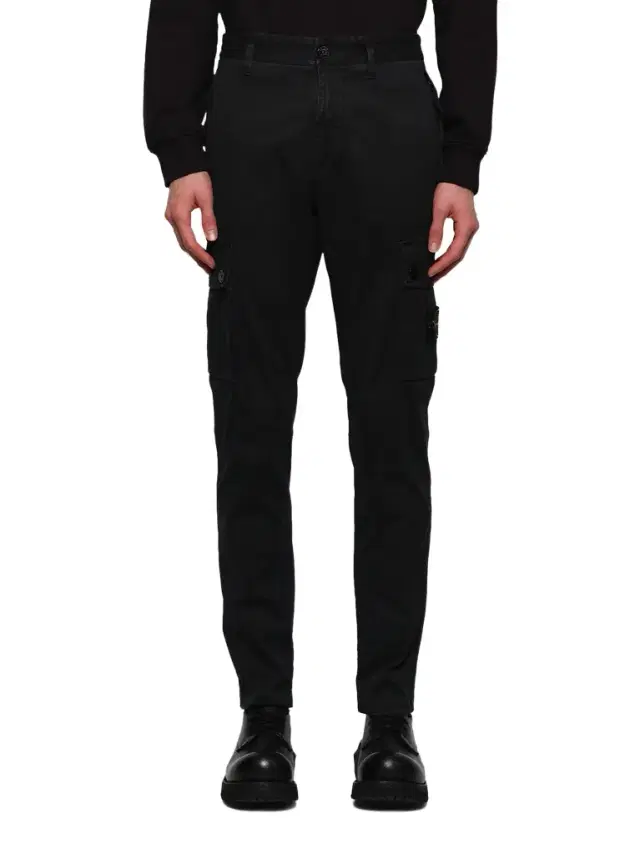 Stone Island 3100034 Stretch Organic Broken Twill Cotton 'Old' Effect Cargo Pants