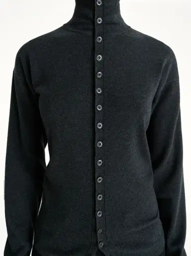 Lemaire Buttoned Fitted Cardigan | Thumbnail 2 Lemaire Buttoned Fitted Cardigan | Thumbnail 2