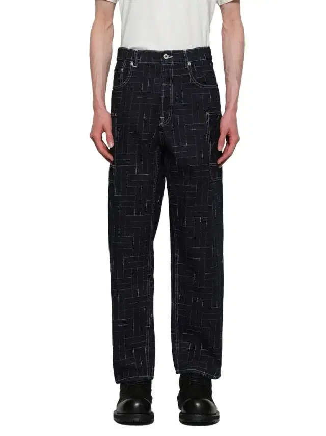 KENZO Kenzo Weave Cargo Monkey Fit Jeans