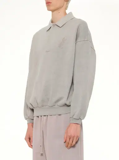 Fear of God Essentials Classic Polo Sweatshirt | Thumbnail 2