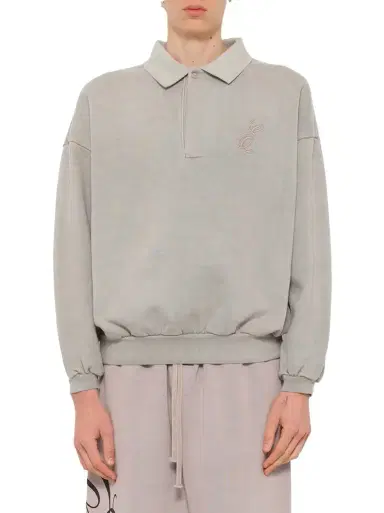 Fear of God Essentials Classic Polo Sweatshirt | Thumbnail 1