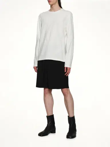 Jil Sander Leather Patch Long Sleeve T-shirt | Thumbnail 4