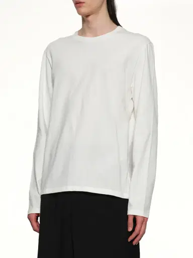 Jil Sander Leather Patch Long Sleeve T-shirt | Thumbnail 6