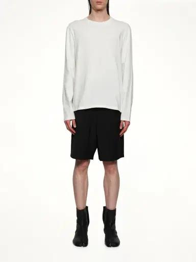 Jil Sander Leather Patch Long Sleeve T-shirt | Thumbnail 7
