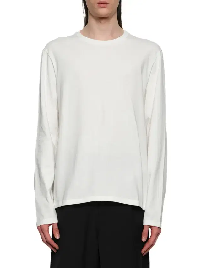 Jil Sander Leather Patch Long Sleeve T-shirt