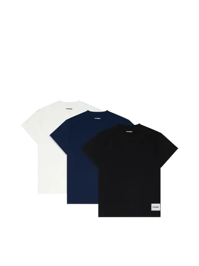 Jil Sander T-shirt SS 3 Pack in Multicolour (100 + 001 402)