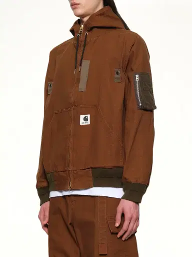 Sacai Carhartt Wip Washed Duck Hooded Blouson | Thumbnail 2 Sacai Carhartt Wip Washed Duck Hooded Blouson | Thumbnail 2