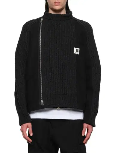 Sacai Carhartt Wip Washed Duck x Wool Knit Blouson | Thumbnail 1