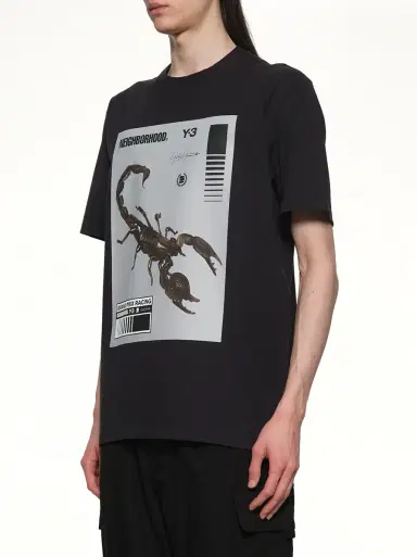 Y-3 Y-3 X Nbhd Graphic T-shirt in Black/granite | Thumbnail 2 Y-3 Y-3 X Nbhd Graphic T-shirt in Black/granite | Thumbnail 2