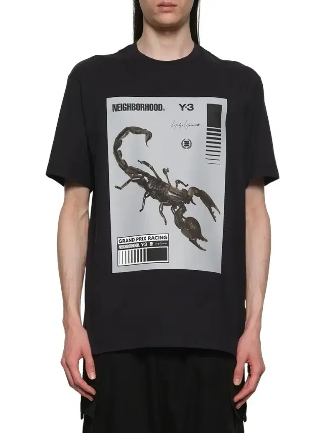 Y-3 Y-3 X Nbhd Graphic T-shirt in Black/granite
