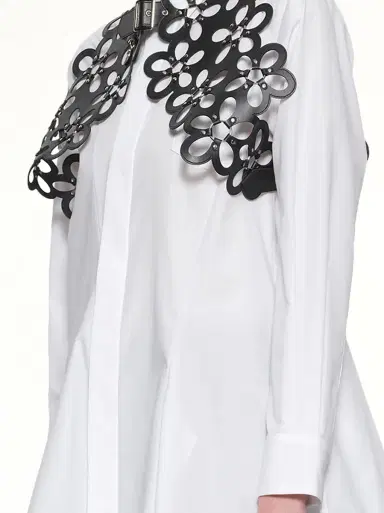 NOIR KEI NINOMIYA Petal Leather Vest | Thumbnail 2 NOIR KEI NINOMIYA Petal Leather Vest | Thumbnail 2