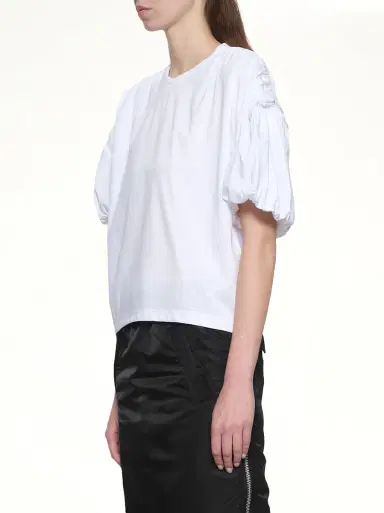 NOIR KEI NINOMIYA Cotton Ponte T-shirt | Thumbnail 2 NOIR KEI NINOMIYA Cotton Ponte T-shirt | Thumbnail 2