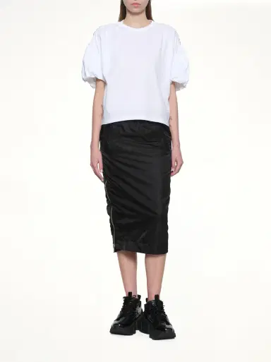 NOIR KEI NINOMIYA Cotton Ponte T-shirt | Thumbnail 4 NOIR KEI NINOMIYA Cotton Ponte T-shirt | Thumbnail 4