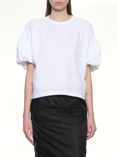 NOIR KEI NINOMIYA Cotton Ponte T-shirt | Thumbnail 6 NOIR KEI NINOMIYA Cotton Ponte T-shirt | Thumbnail 6